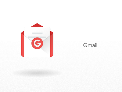 #23 - Gmail android email gmail google icon mail material pack paperkraft red set