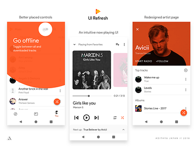 Google Play Music - UI refresh - Material 2.0 - {II}