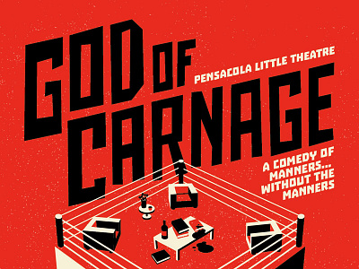 God of Carnage Poster illustration poster