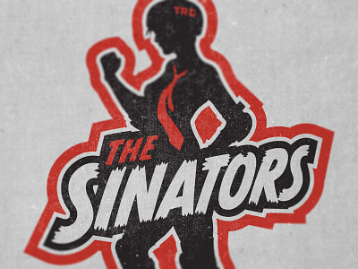 The Sinators logo roller derby tallahassee trg