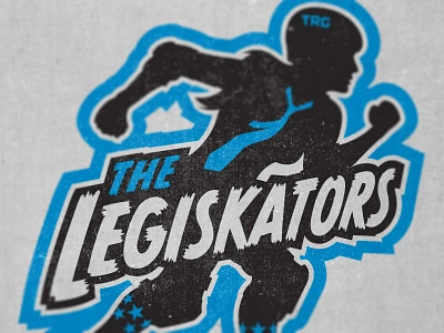 The Legiskators logo roller derby tallahassee trg