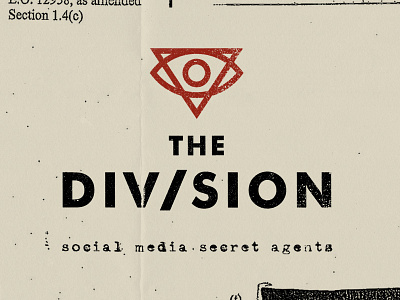 The Division eye logo secret spy