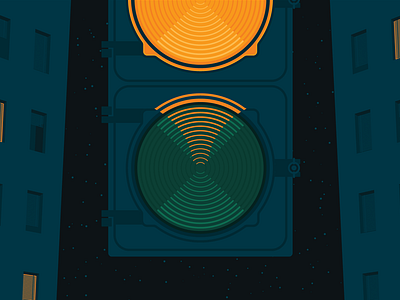 Traffic Light illustration light stars traffic