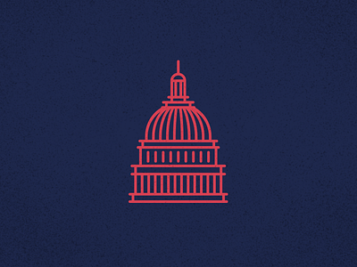 US Capitol Dome icon line us capitol