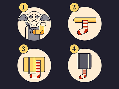 Harry Potter's Sock dobby harry icons potter sock