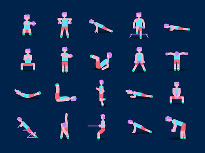 Icons for a Fitness App