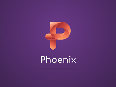 Phoenix Logo branding colorful design gradient graphic icon identity logo logotype phoenix vector web