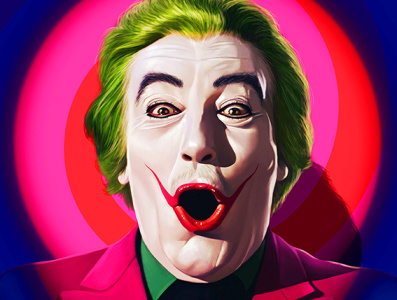 Cesar Romero Joker batman cinema digital art digital arts digital painting illustration joker movie movie poster