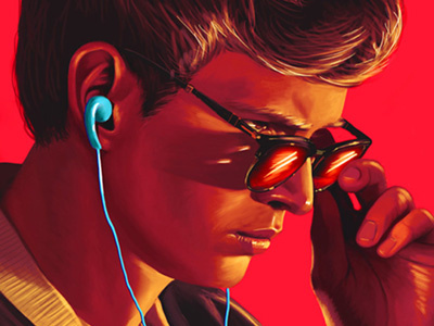 Baby Driver baby driver digital arts digital painting illustration