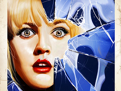 Scream digital art illustration movie poster scream