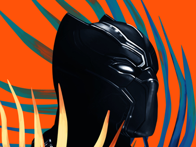 Black Panther black panther cinema digital arts digital painting illustration pop portrait