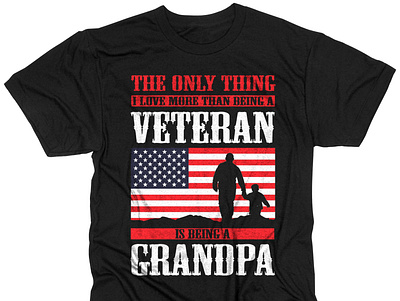 Military/Veteran Grandpa T-shirt Design army tshirt usa usa flag valentine day