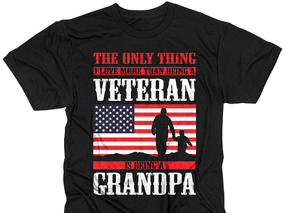Military/Veteran Grandpa T-shirt Design