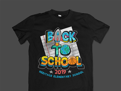 Back to school tshirt design