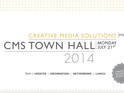 Town Hall Flyer - 2014