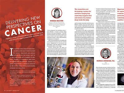 Delivering New Perspectives on Cancer - Magazine Layout