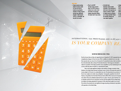 Cutting Business Taxes Feature article for ACC Docket June 2018 article design graphics magazine movement spread