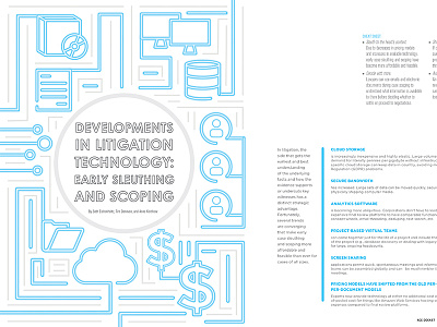 Technology feature for ACC Docket October 2018 feature magazine magazine design spread technology wires