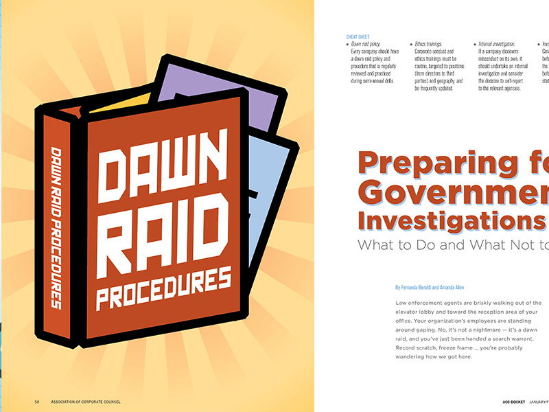 Dawn Raid Article for ACC Docket Jan-Feb 2019 by Sara ...