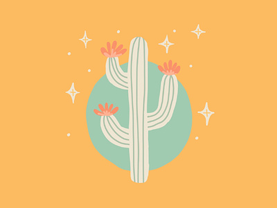 Hug me americana cactus desert flat flat illustration illustration mexicana southwest stars tattoo idea