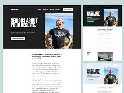 Personal Fitness Trainer - Website Preview