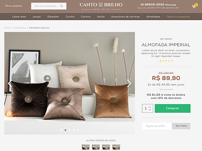 Canto Brilho Página de Produto bubb bubbstore canto brilho descrição ecommerce loja virtual pagina de produto