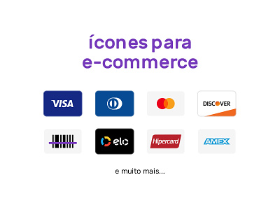 Ícones para e-commerce em SVG banks credit cards ecommerce flags gateways icones icons marketplace payment service svg