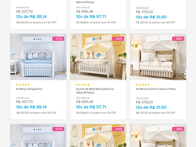 Vitrine E-commerce Bebê bebê ecommerce grade de produtos loja virtual produtos vitrine
