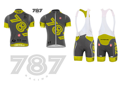High visibility racing kit - cycling bib and jersey and bib cycling high jersey kit racing visibility