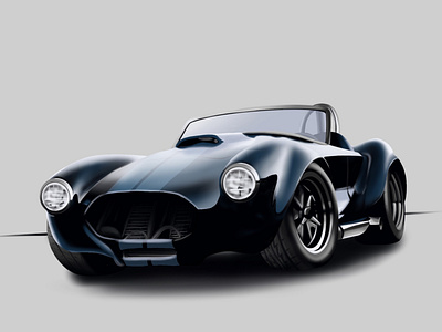 '65 Cobra 1965 car cobra illustration procreate shelby