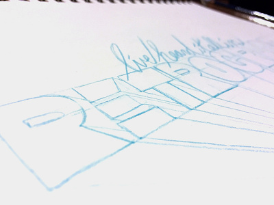 Retrograde Sketch 01 customtype sketch wordmark