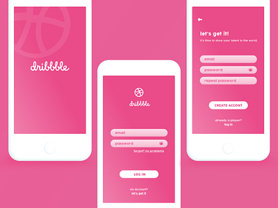 Daily UI #001 | Sign in | Hello Dribbble! app daily100 dailyui dribbble hellodribbble login sign in ui