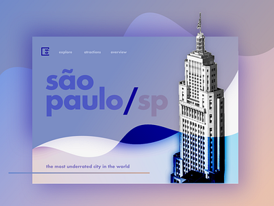 Daily UI #003 | Landing page | Visit Sao Paulo brazil dailyui dailyui003 landing page sao paulo turism ui web website concept