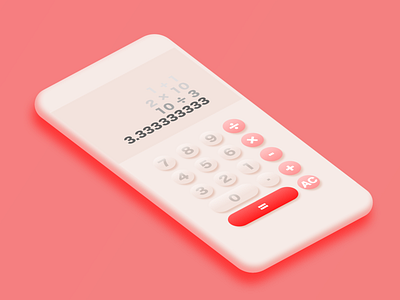 Daily UI #004 | Calculator | Peachy