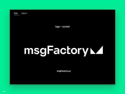 msgFactory Branding branding design logo