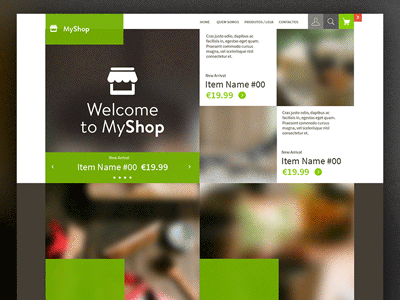 Template / Online Store animation gif layout onlinestore ui website