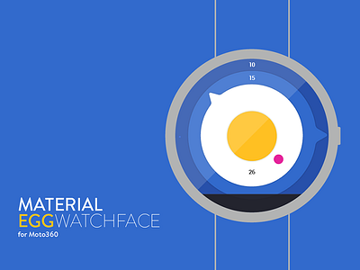 MaterialEgg Watchface for Moto360 egg material moto360 nobacon watchface