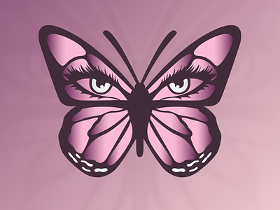 ButterflyMinks beauty beauty supplies branding butterfly identity logo logotype makeup minks