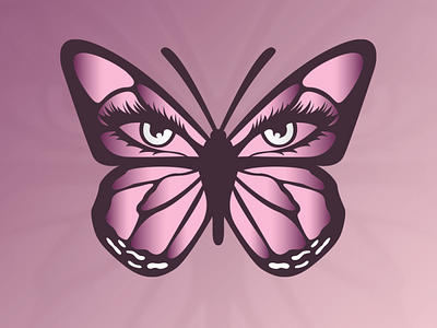 ButterflyMinks beauty beauty supplies branding butterfly identity logo logotype makeup minks