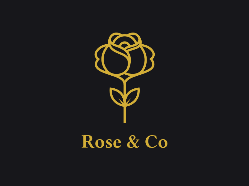 Rose & Co Logo Design by MarcoCreativ on Dribbble