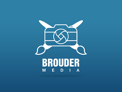 BrouderMedia Logo Design brush camera design designer media photographer photography shutter