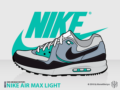 NAMH: Nike Air Max Light air max illustration love nike shoe sneaker vector