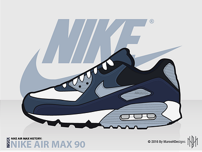 NAMH: Nike Air Max 90 air max illustration love nike shoe sneaker vector