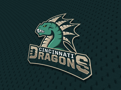 Cincinnati Dragons Mascot branding dragon esports gaming identity logo logotype mascot sports