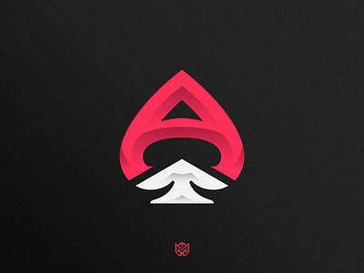 Ace of spades queen logo by Nagual on Dribbble