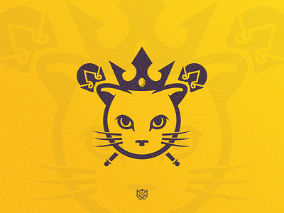 Queen Kitty | FOR SALE brand branding cat crown design diamond esports gaming identity illustration kitty logo logotype queen royal