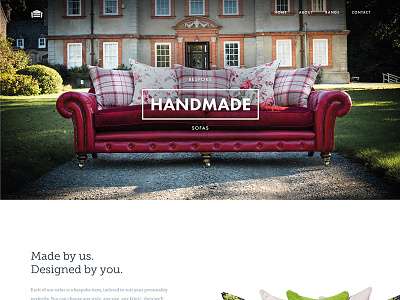 Homepage Design clean design furniture futura landing minimal photography tisa web