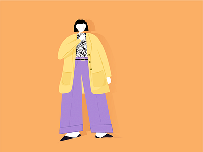 Bystander bright color character illustration chic clean concept creative design fashion flat girl graphic illustration illustration art illustrator minimal vector