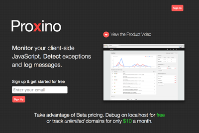 Proxino Landing Page