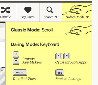 Dropdown menu on TheyMakeApps beige dropdown illustration kettlenyc.com keyboard navigation scroll yellow